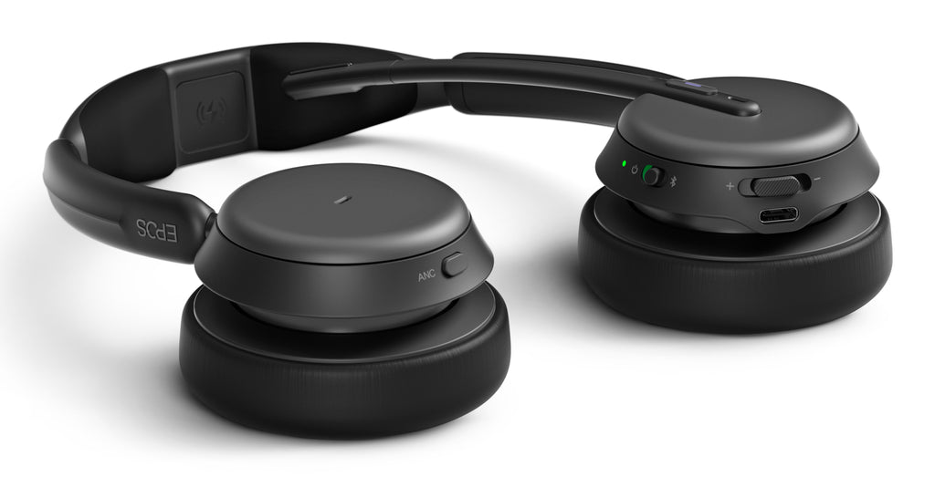 EPOS IMPACT 1060T Casque Sans Fil et Filaire avec ANC, Noir