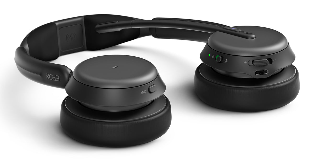EPOS IMPACT 1060T Casque Sans Fil et Filaire avec ANC, Noir