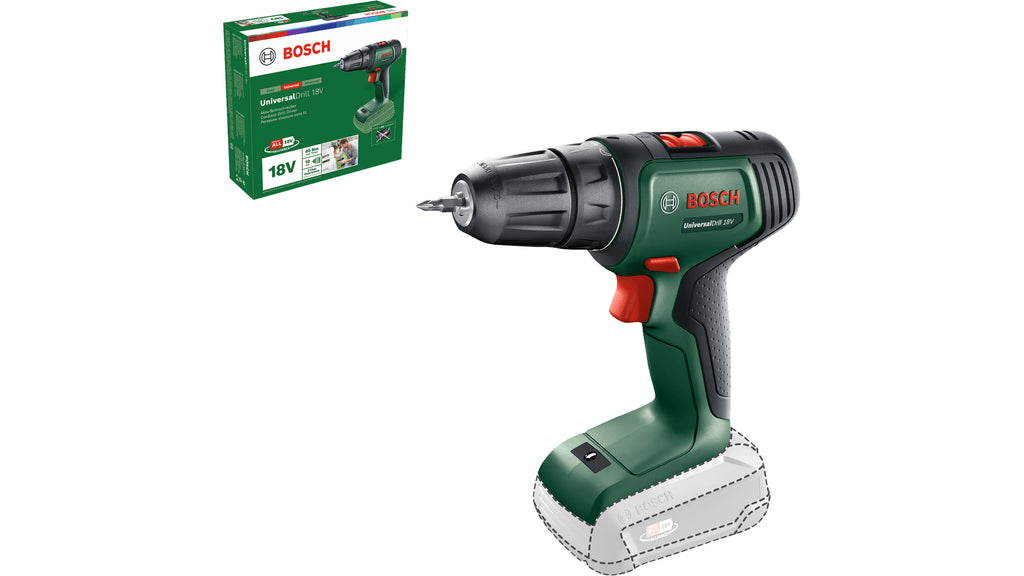 Bosch Bosch Universal Drill 18V 1450 tr/min Sans clé 1,2 kg Noir, Vert