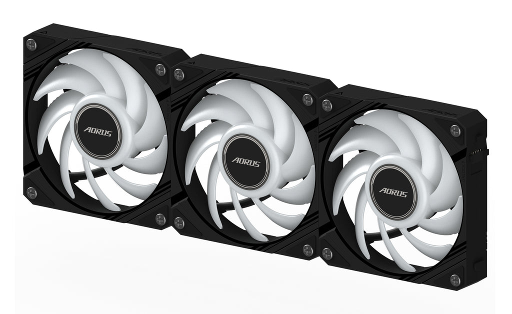 GIGABYTE AORUS EZ CHAIN FAN 120 (3-Pack) Carte-mère Ventilateur 12 cm Noir 3 pièce(s)