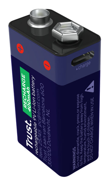 Trust 25745 Batterie Rechargeable Lithium-Ion 9V