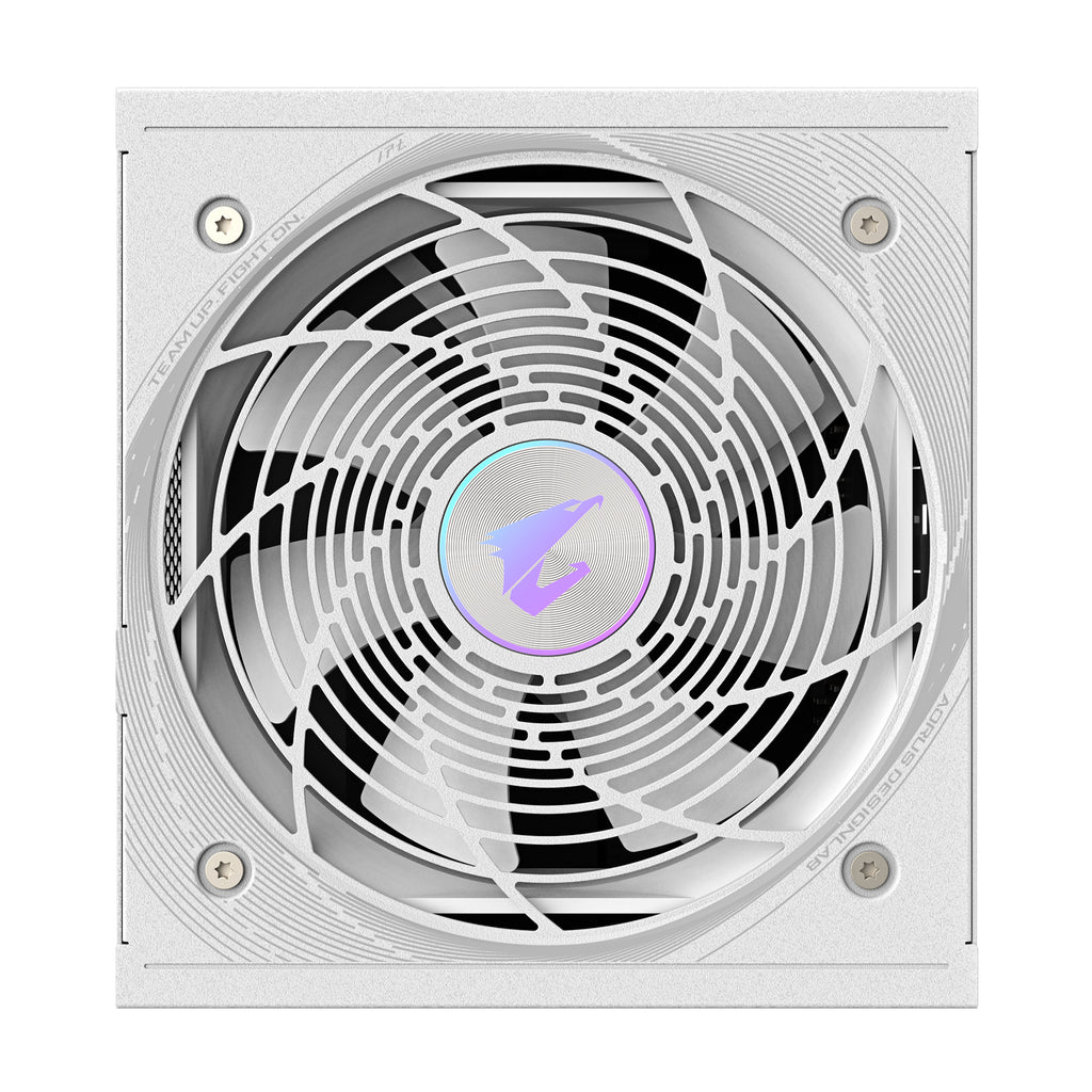 GIGABYTE AORUS ELITE P1000W ICE Alimentation - PCIe 5.0, 80 PLUS Platinum, Conception entièrement modulaire, Ventilateur de 120 mm, Compatible ATX 3.0, Prise EU