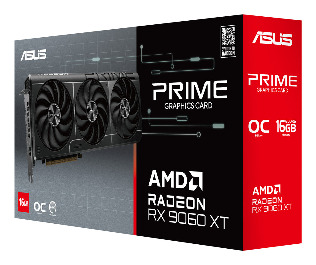 ASUS Prime Radeon RX 9060 XT O16G AMD 16 Go GDDR6