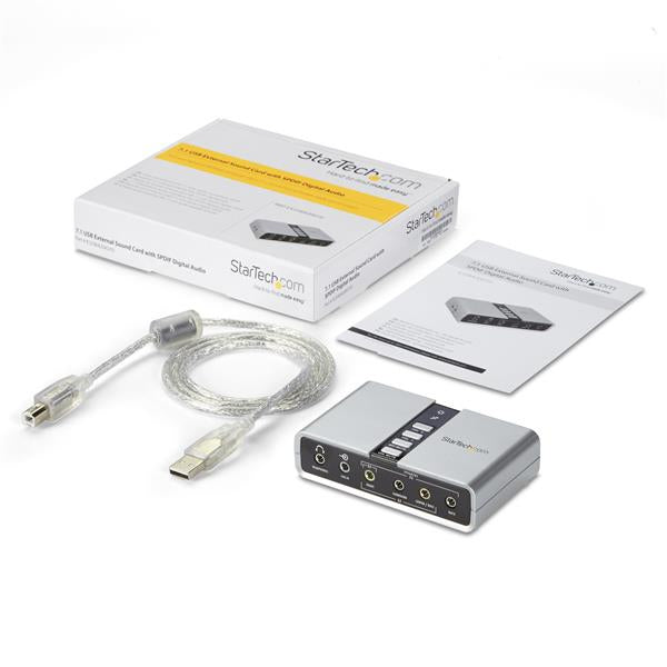 StarTech.com Adaptateur Carte Son USB vers Audio Stéréo - Audio Numérique SPDIF