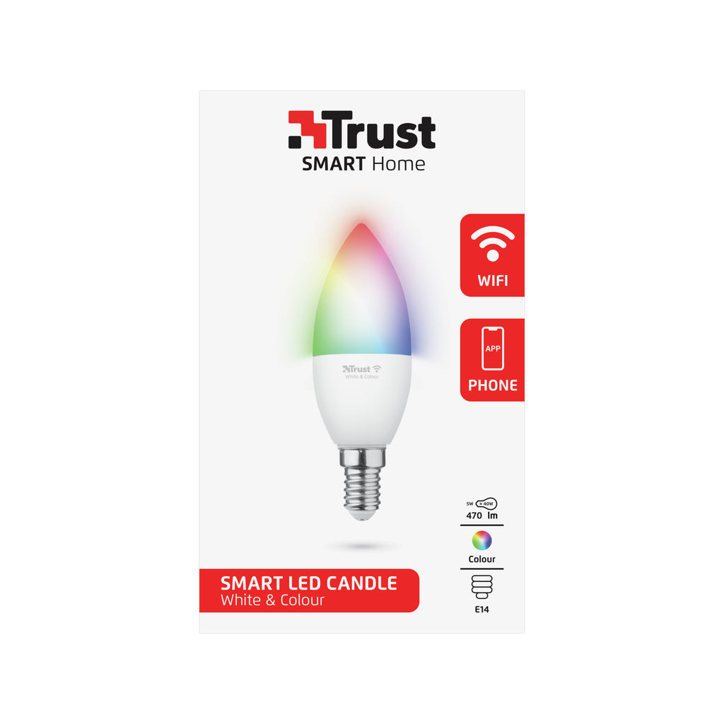 Trust 71280 Ampoule Intelligente Wi-Fi, Blanc