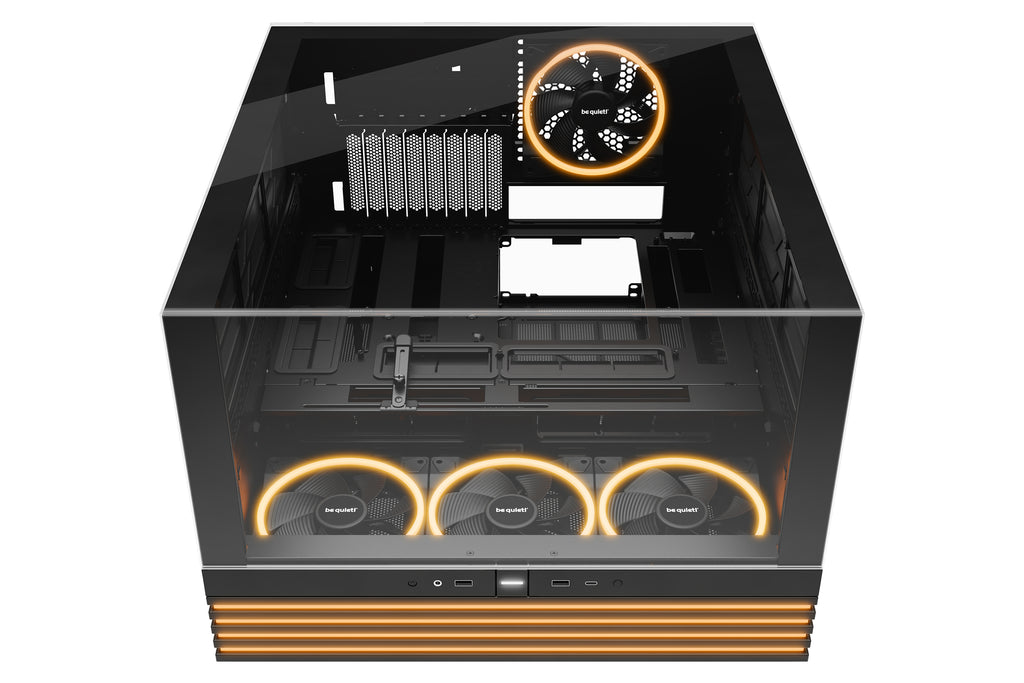 be quiet! Light Base 900 FX Noir | Boîtier PC ARGB vitré, Mini ITX / Micro ATX / ATX / E-ATX / XL-ATX, 4 ventilateurs Light Wings 140 mm PWM