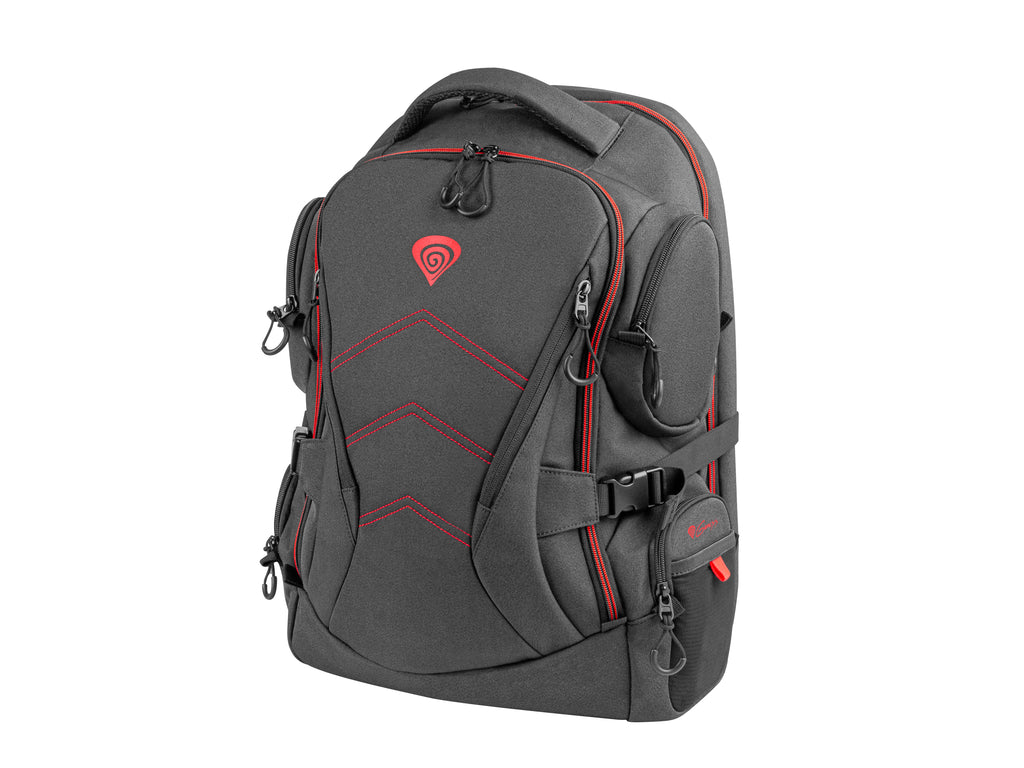 GENESIS Pallad 550 43,9 cm (17.3") Sac à dos Noir, Rouge