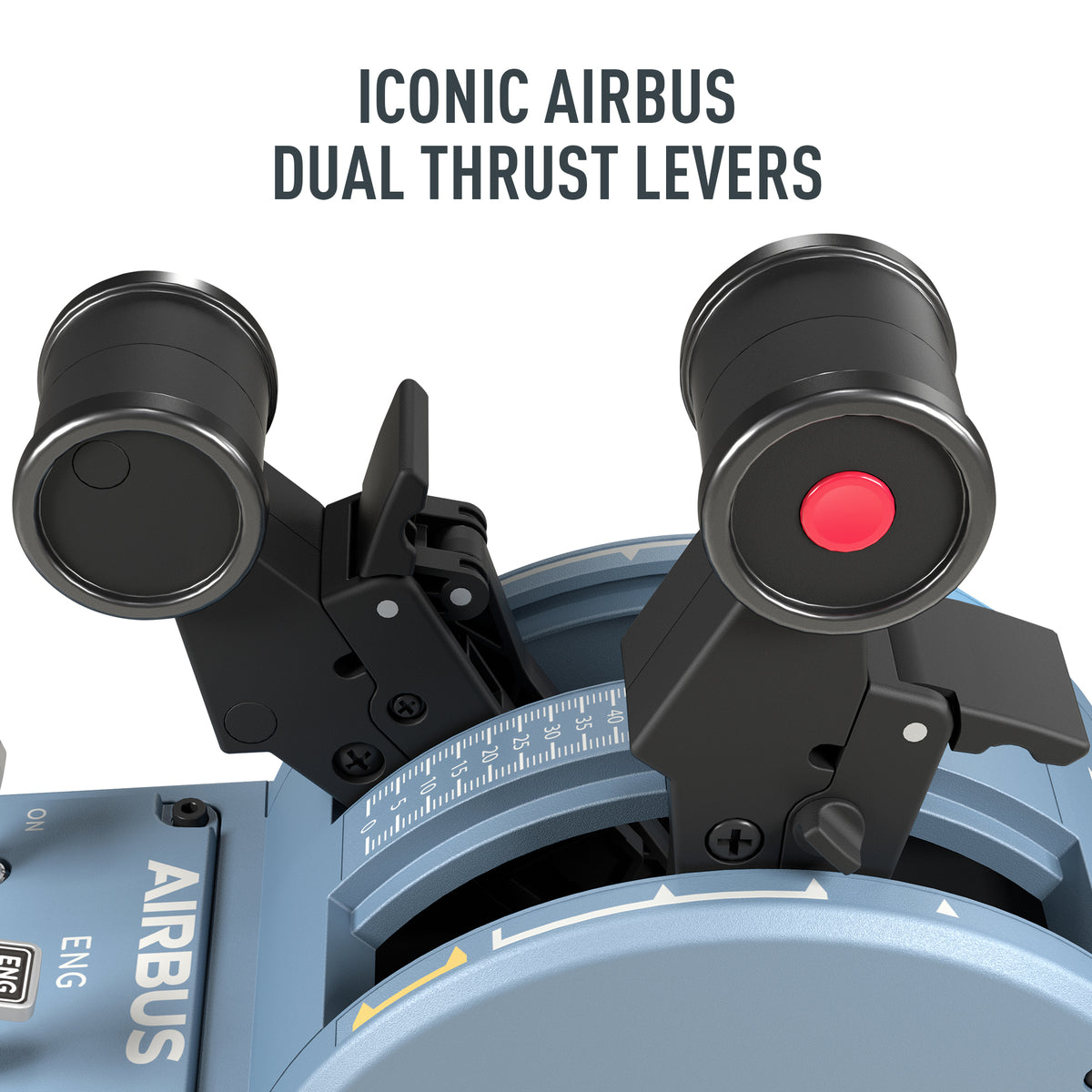 Thrustmaster TCA Quadrant Airbus Edition, Manette de Gaz pour Simulation de Vol, USB, PC