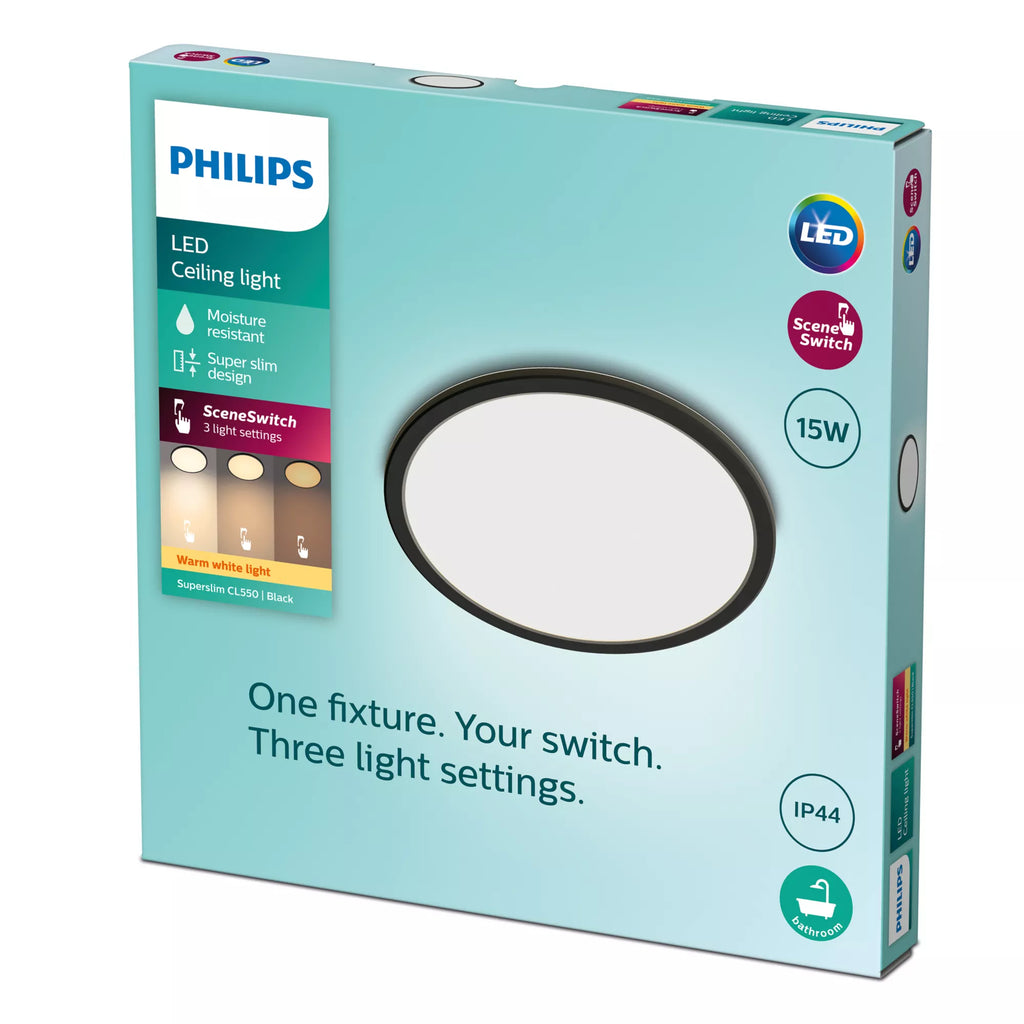Philips Fonctionnel Plafonnier Super Slim 15 W