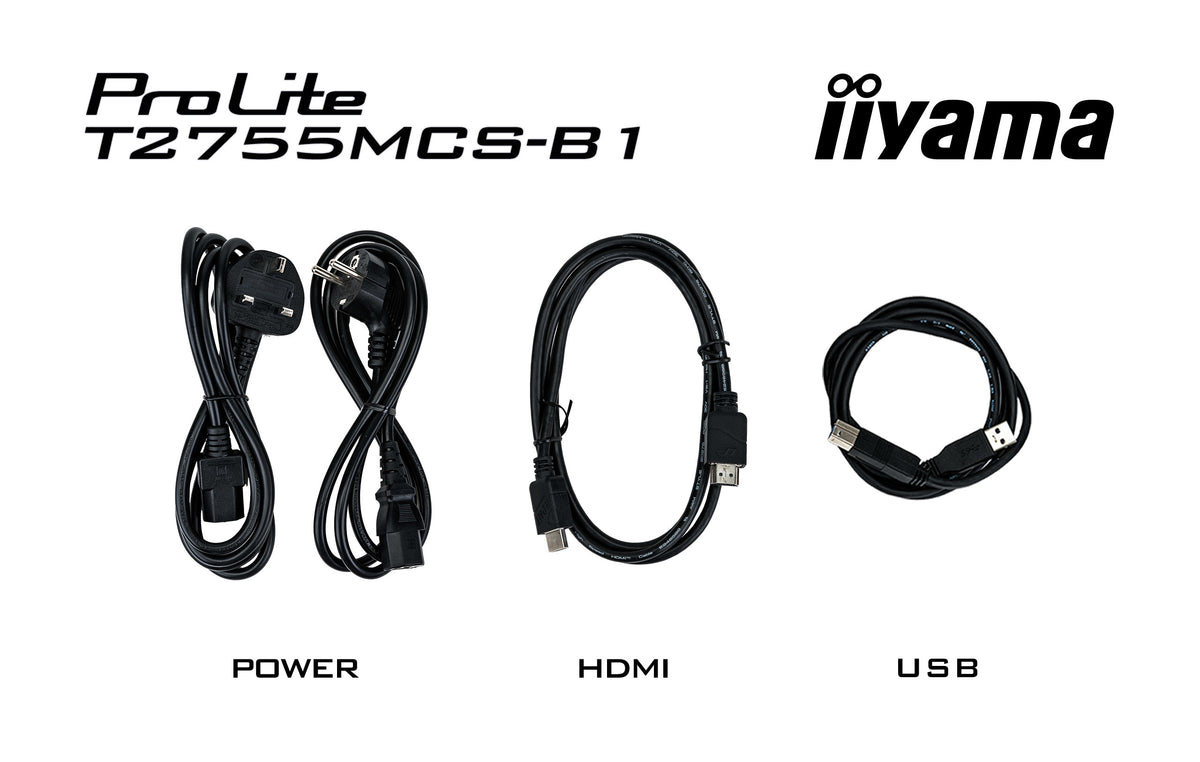 iiyama ProLite T2755MSC-B1 Écran Tactile 27" Full HD LED Noir