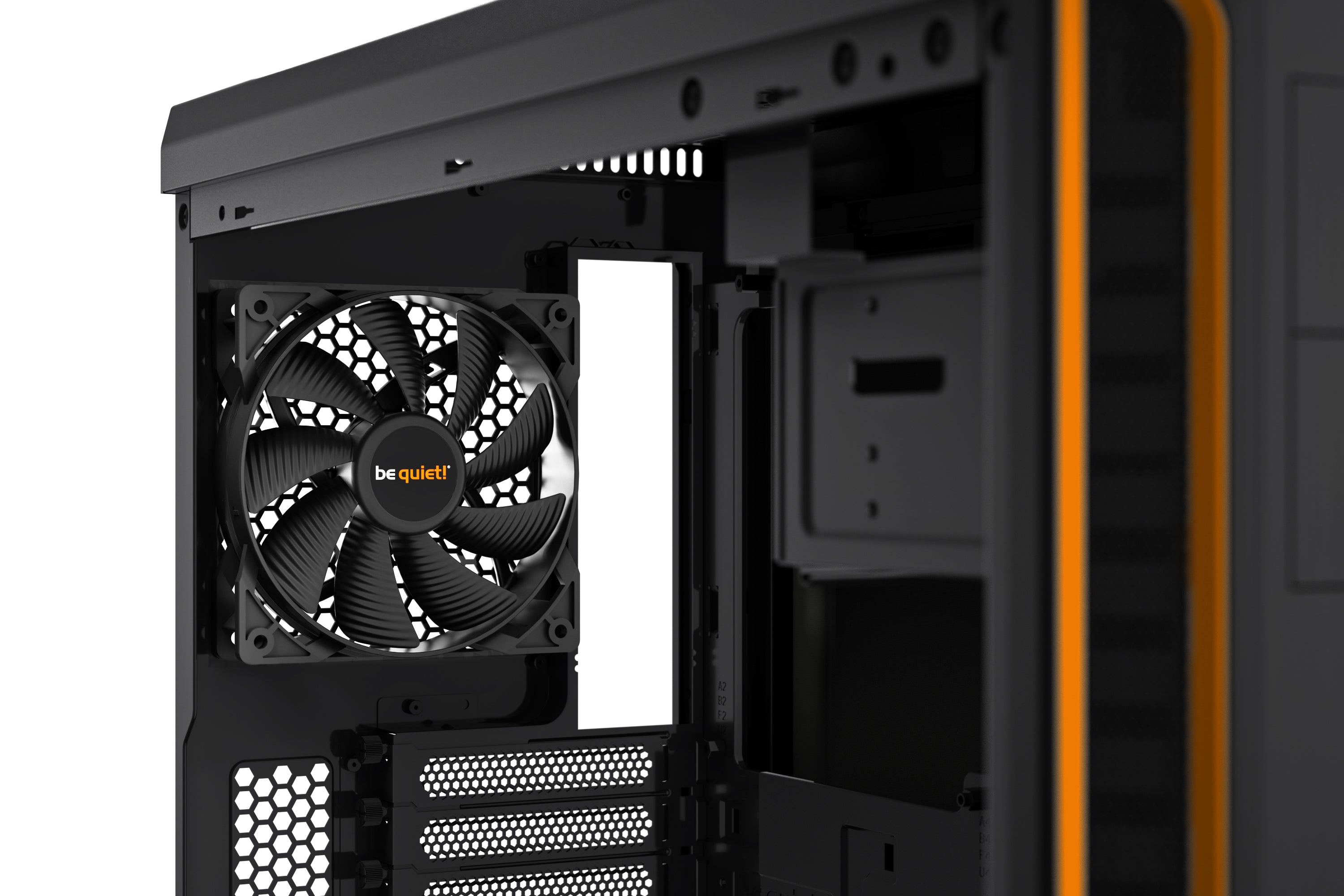 be quiet! Pure Base 600 Orange | Boîtier PC vitré, Mini ITX / Micro ATX / ATX,1 ventilateur Pure Wings 2 120 mm, 1 ventilateur Pure Wings 2 140 mm