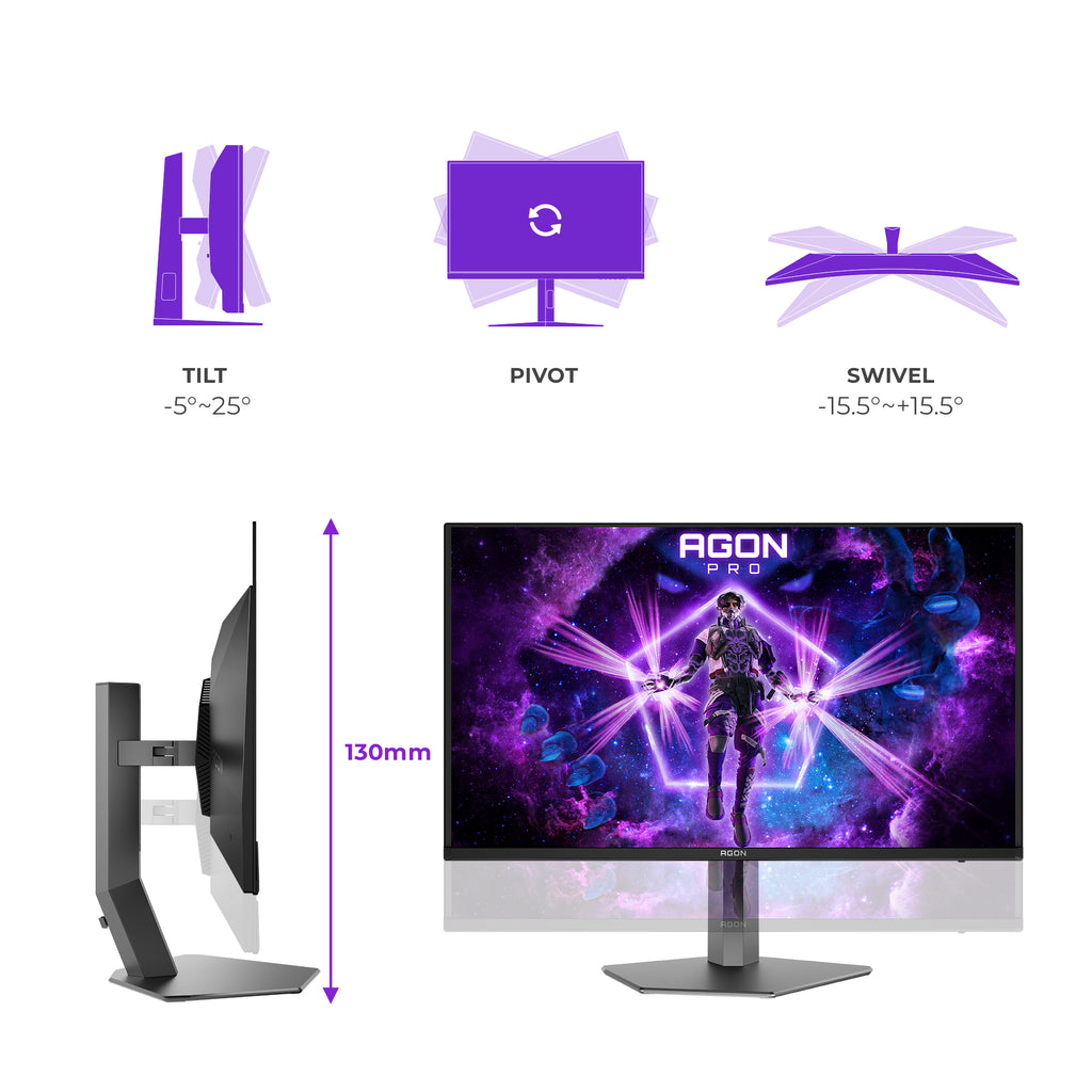 AOC AGON PRO AG326UZD2P 31.5 OLED 3840 x 2160 (4K) HDMI DisplayPort 240 Hz