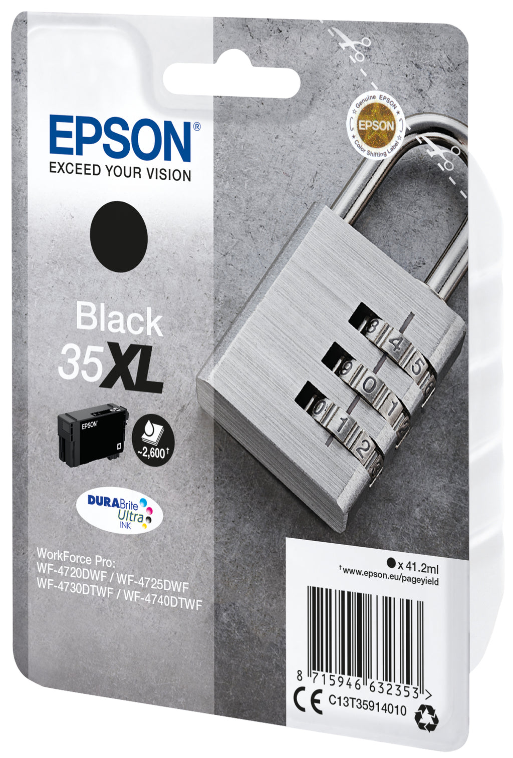Epson Padlock Encre noire DURABrite Ultra Cadenas 35XL