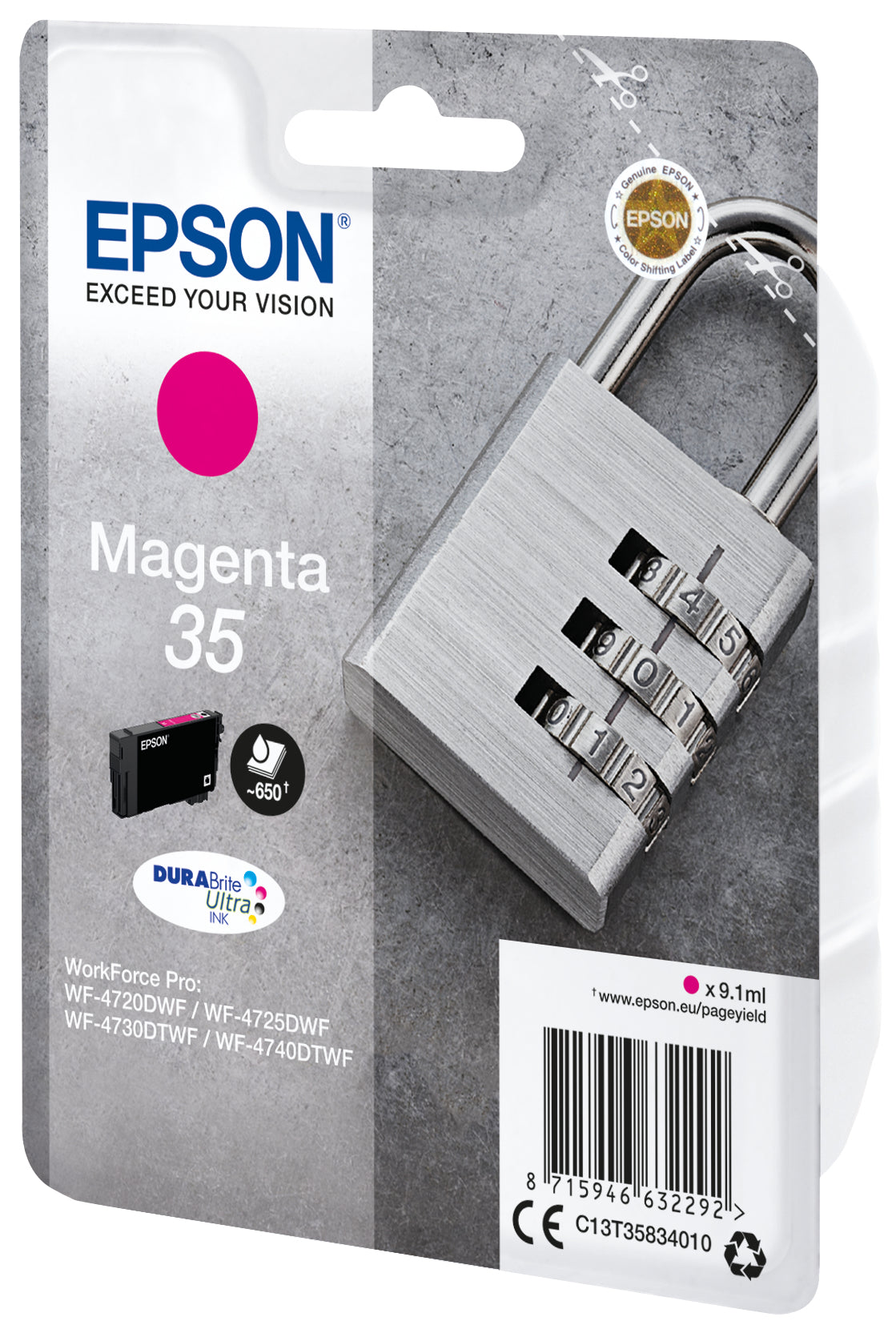 Epson Padlock Encre magenta DURABrite Ultra Cadenas 35