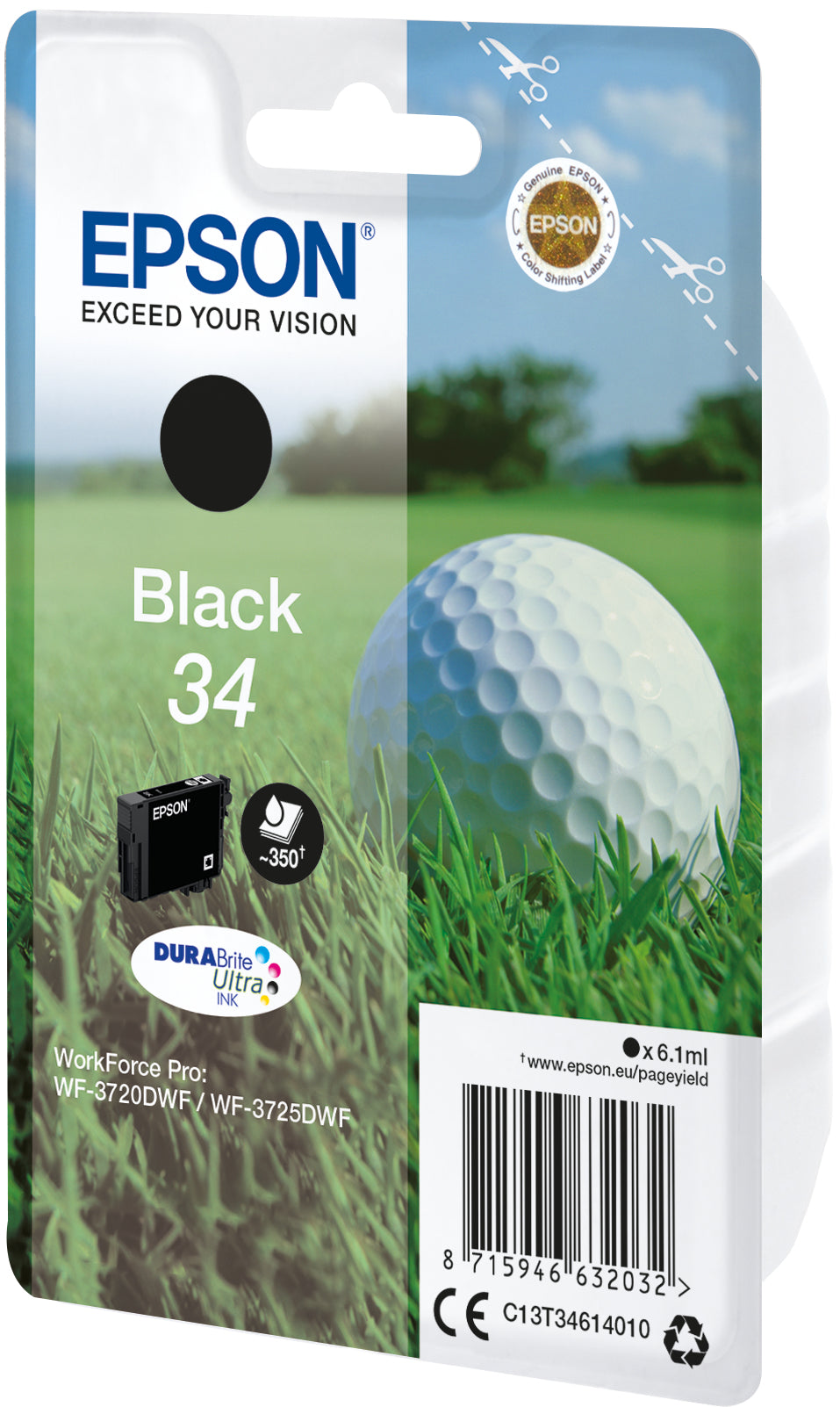 Epson Golf ball Encre noire DURABrite Ultra Balle de golf 34