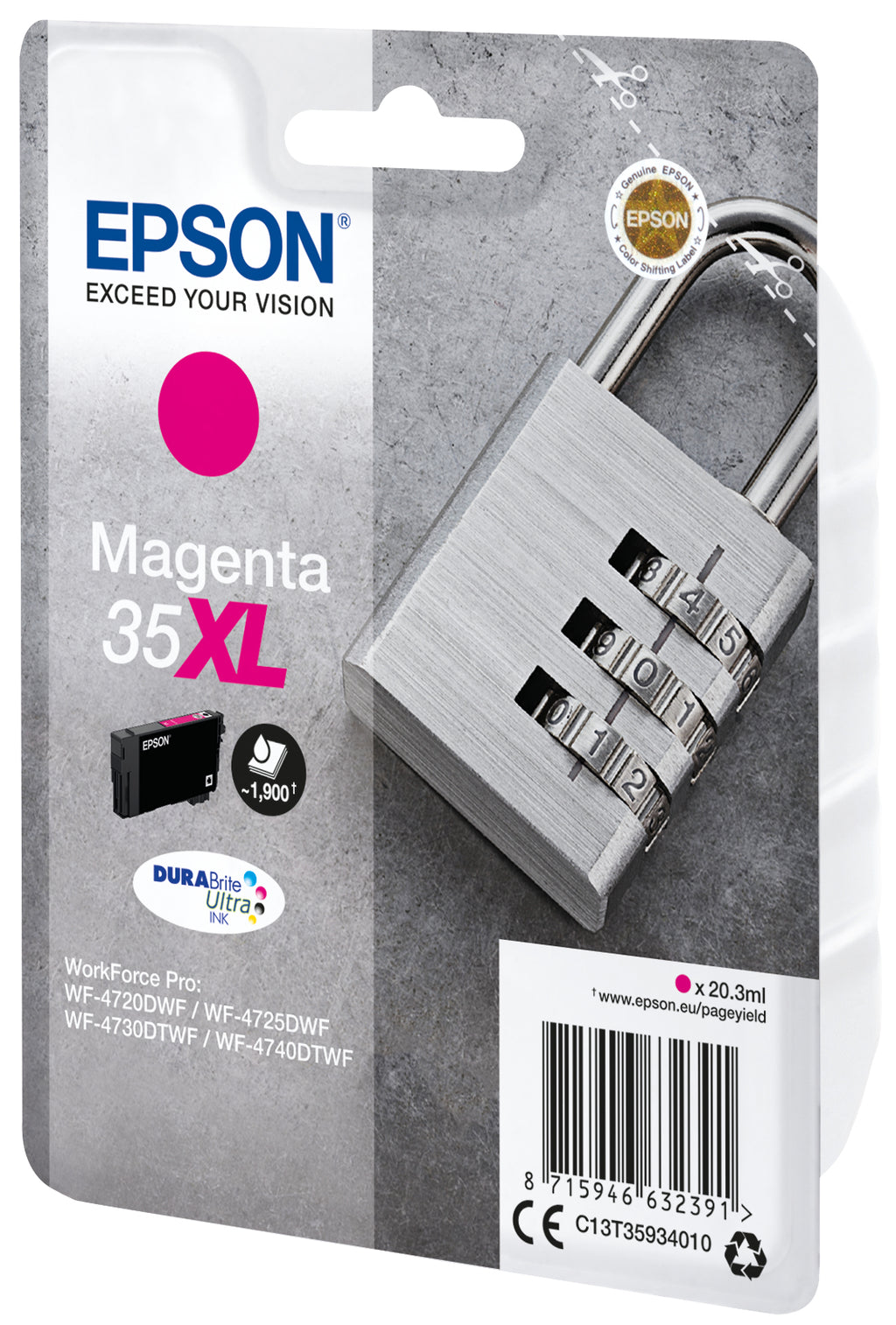 Epson Padlock Encre magenta DURABrite Ultra Cadenas 35XL
