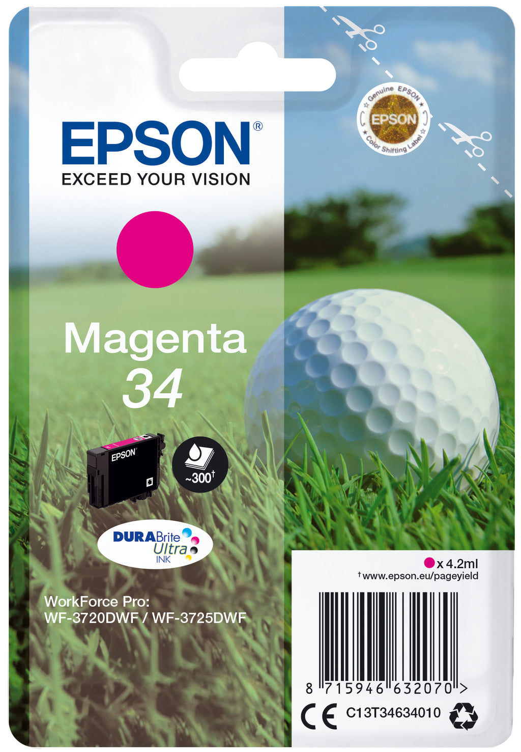 Epson Golf ball Encre magenta DURABrite Ultra Balle de golf 34