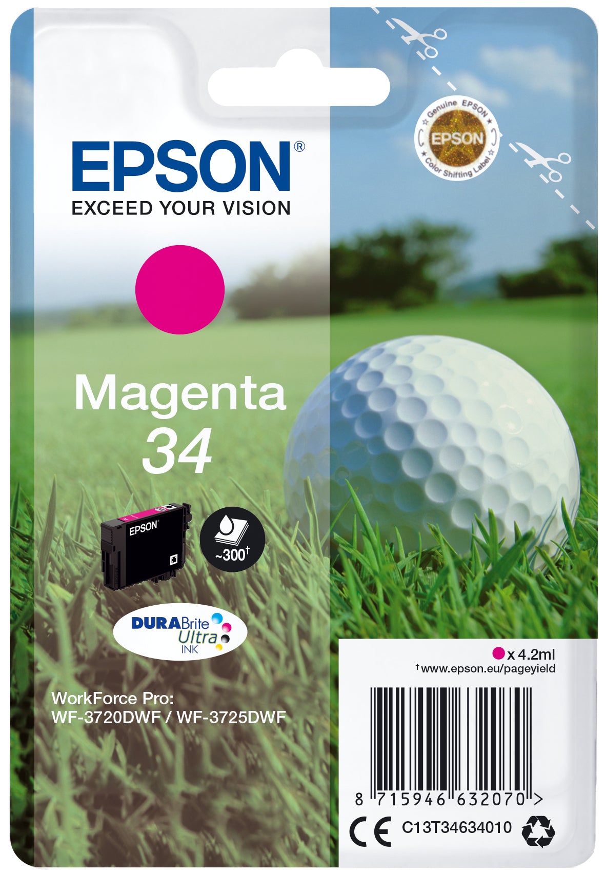Epson Golf ball Encre magenta DURABrite Ultra Balle de golf 34
