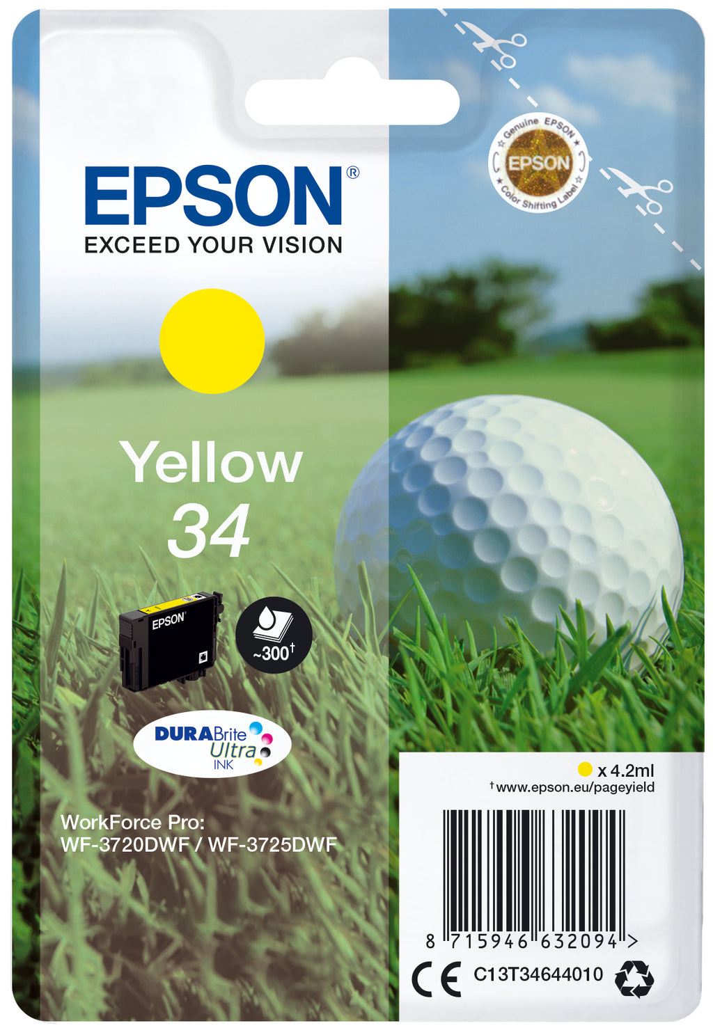 Epson Golf ball Encre jaune DURABrite Ultra Balle de golf 34