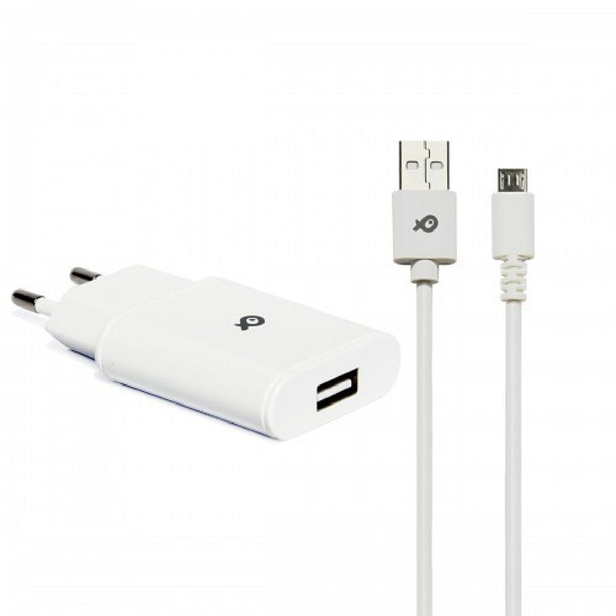 POSS Chargeur USB + câble USB A/microUSB