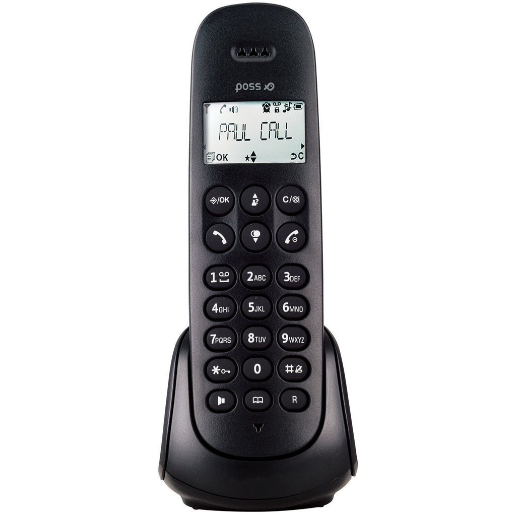 POSS Téléphone sans fil Solo - PSDP130S - Noir