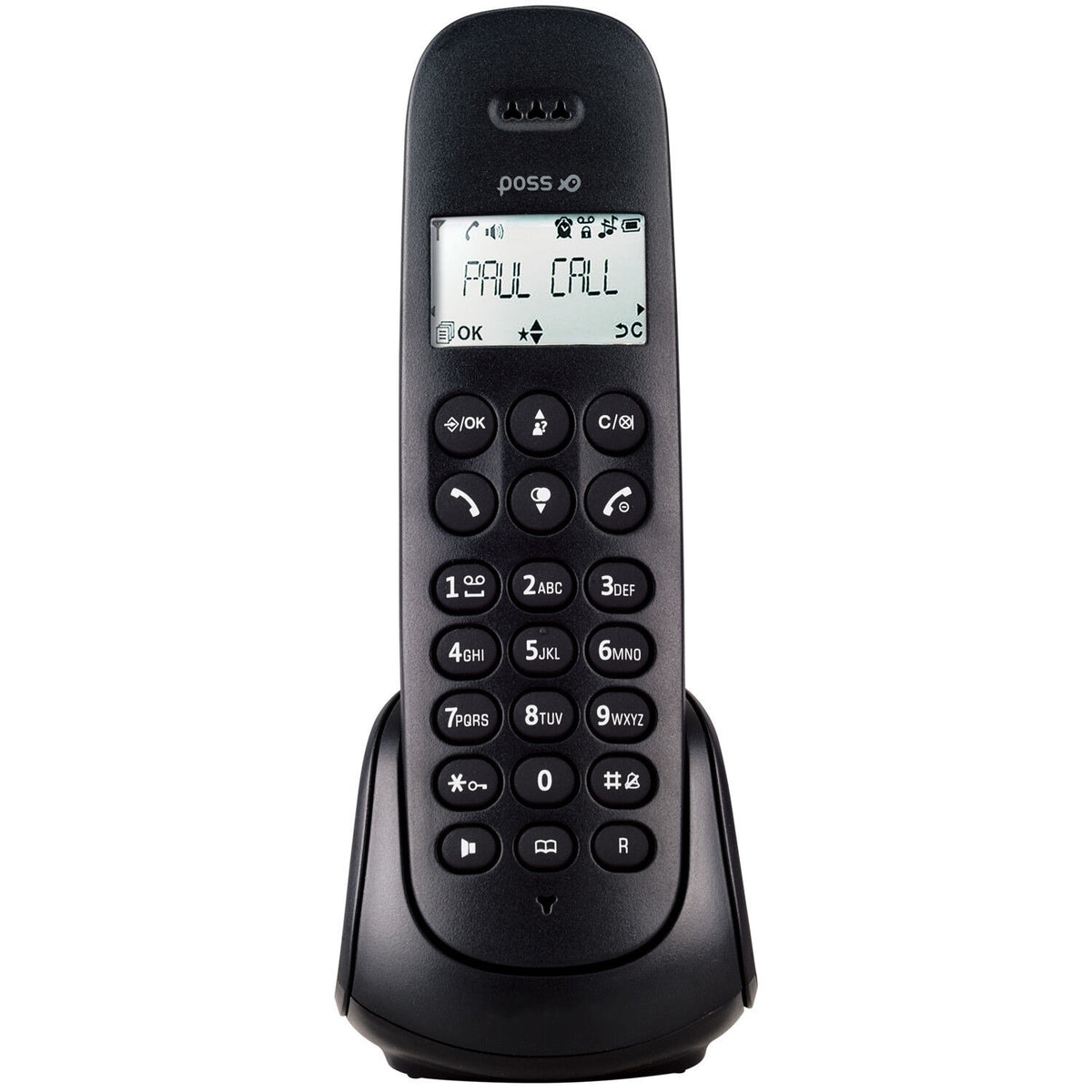 POSS Téléphone sans fil Solo - PSDP130S - Noir