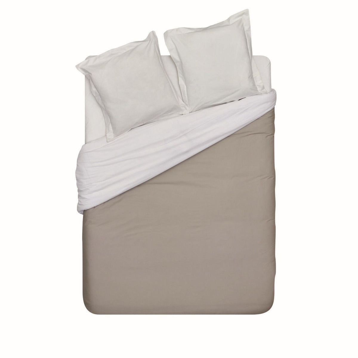 Tex Home Housse de couette Gris Foncé Percale de Coton Bio 260x240 cm