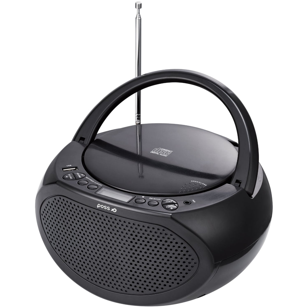 POSS Radio CD - USB - PSBBX2020 - Noir