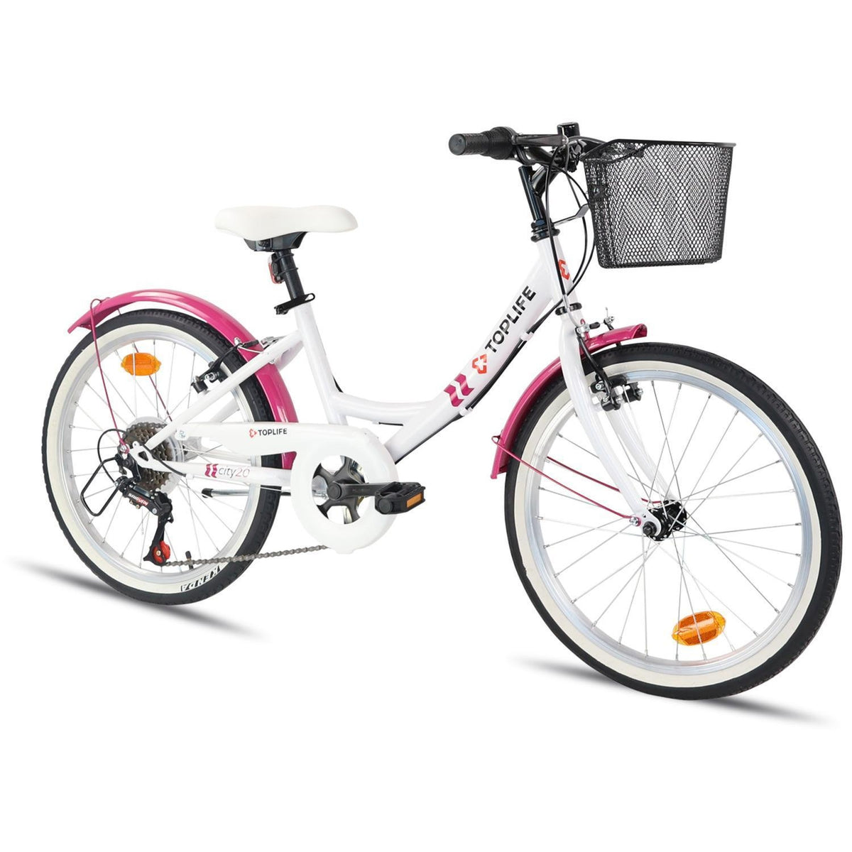 Toplife Vélo enfant 20'' avec panier