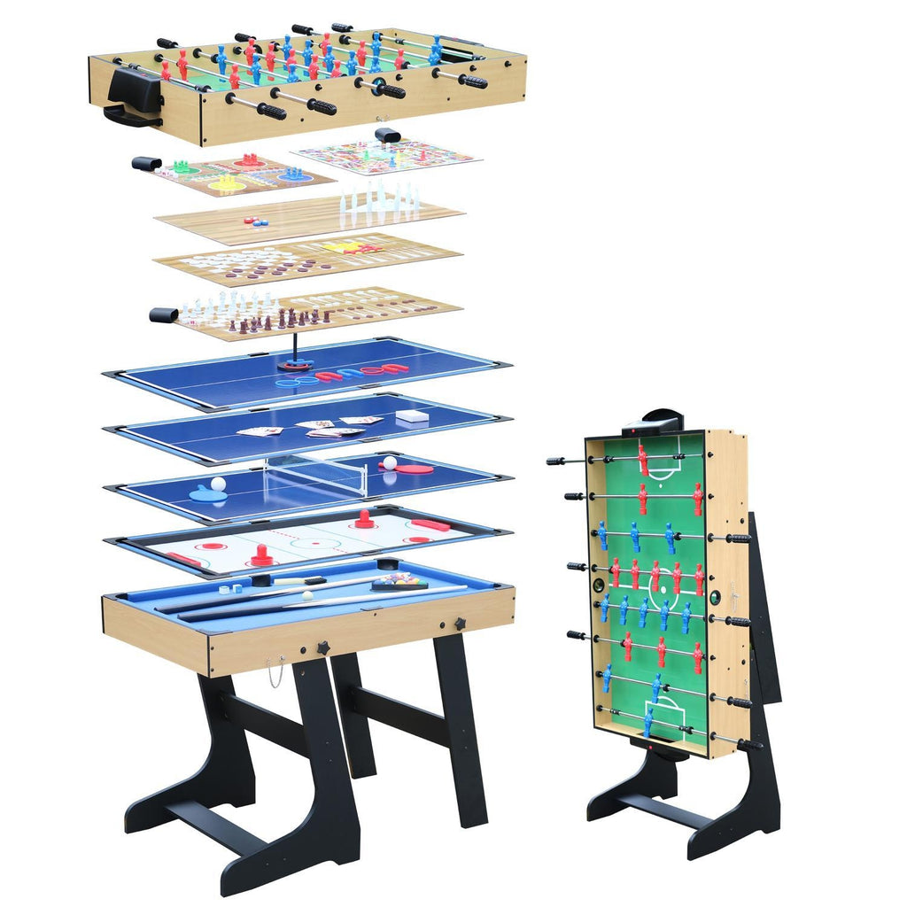 Toplife Table de Jeux 15 en 1 Pliable