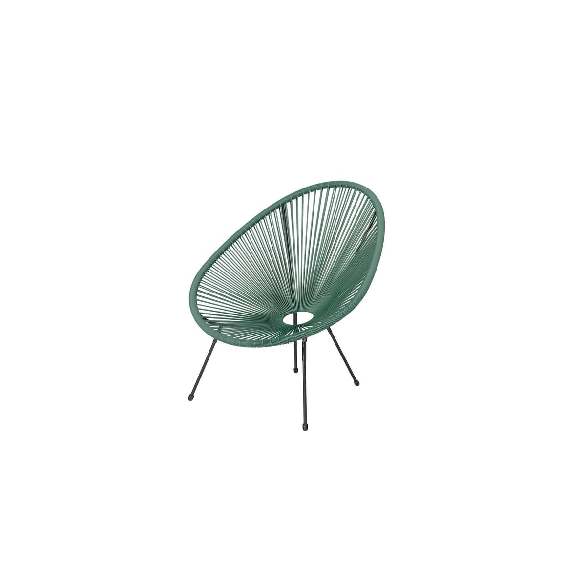 HYBA Fauteuil de Jardin en Fibre tréssée Acapulco Vert