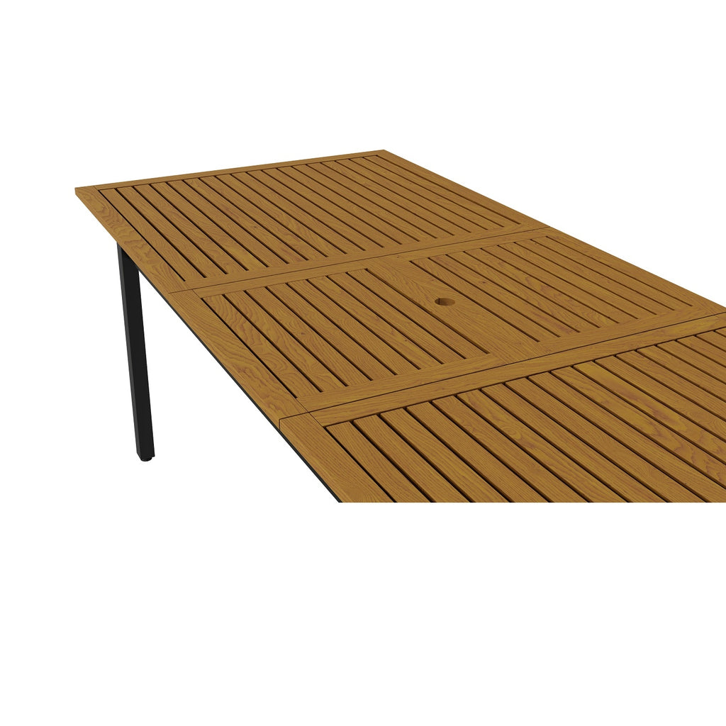 HYBA Table de Jardin Extensible 180/240cm en Bois Eucalyptus Gaya