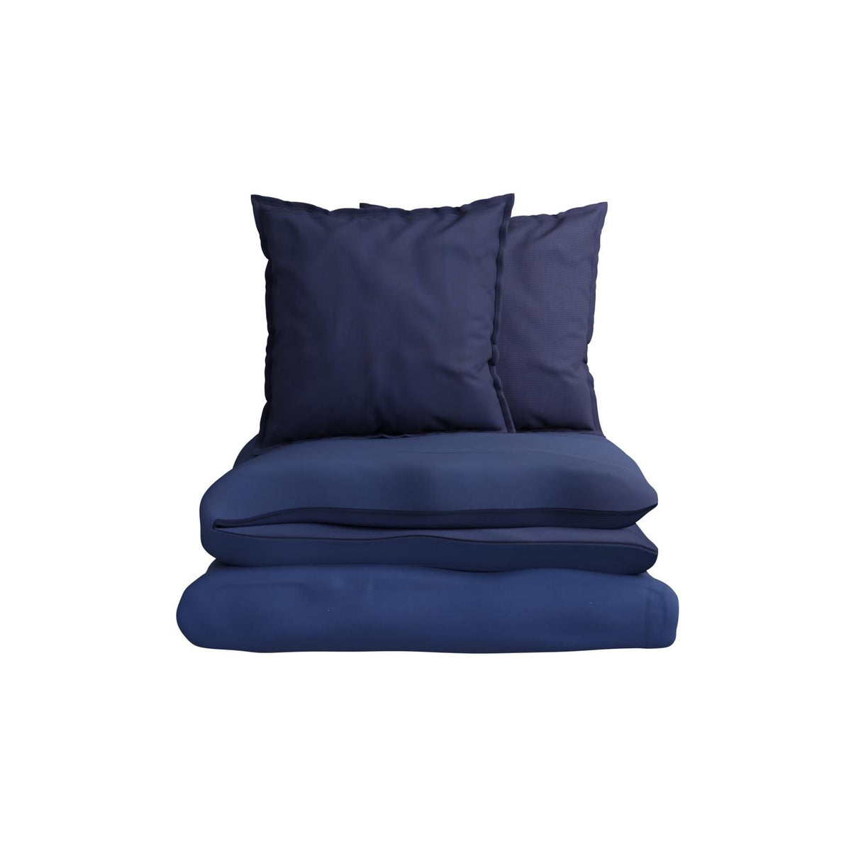Tex Home Parure de lit 240x220 cm Marine Gaufrée 100% Coton Bio Housse de Couette + 2 Taies d'Oreiller 65x65 cm