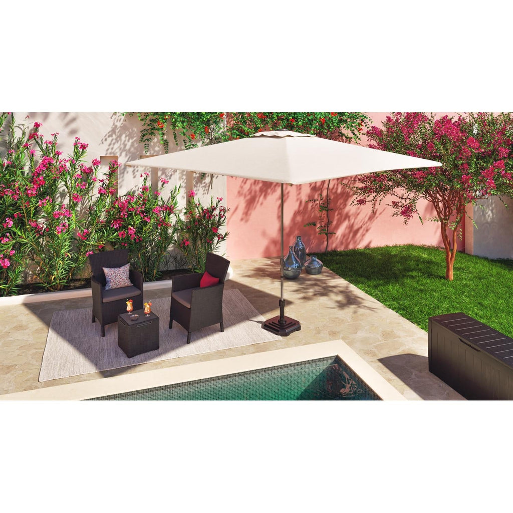 HYBA Parasol Droit avec Manivelle 3m Beige Murano