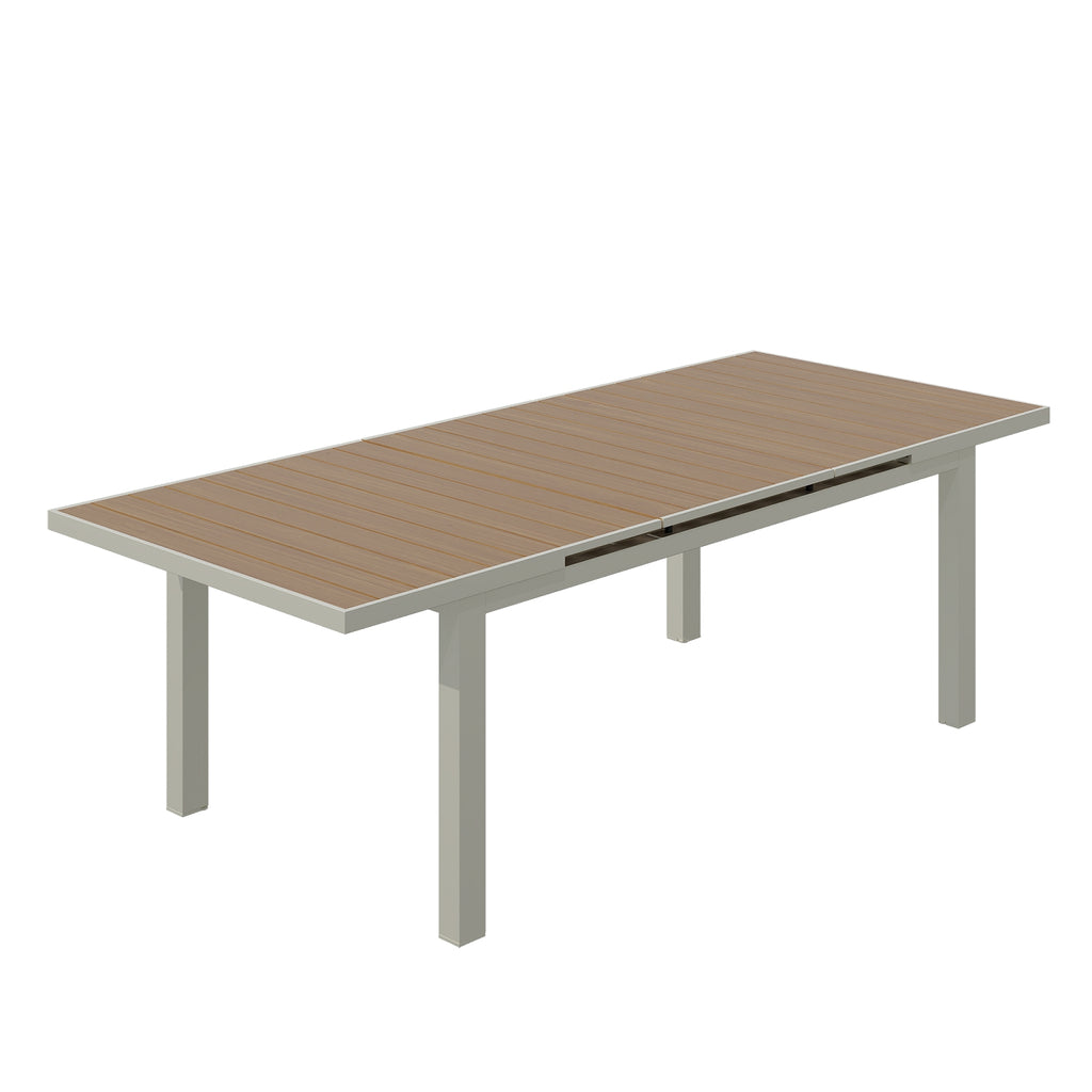 HYBA Table de Jardin en Aluminium Extensible 180/240cm Portofino