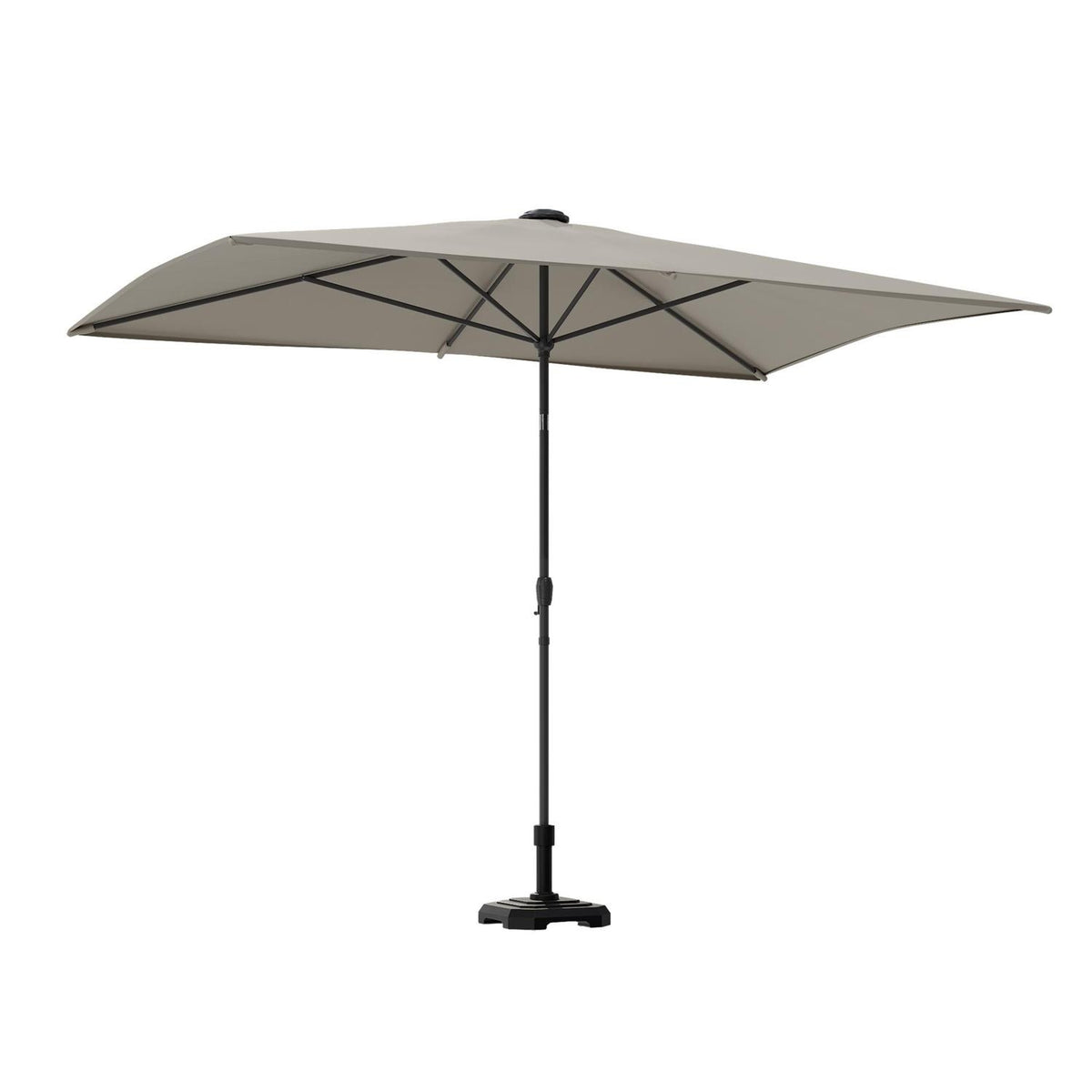 HYBA Parasol droit gris Malaga