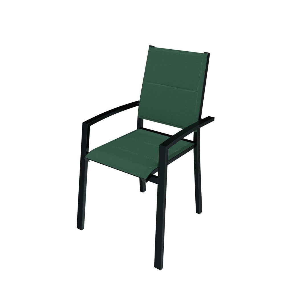 HYBA Fauteuil de jardin aluminium vert Sydney