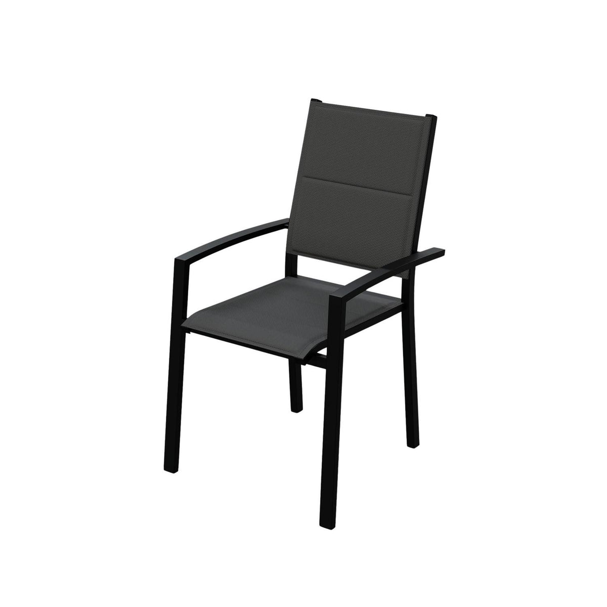HYBA Fauteuil de jardin aluminium gris Sydney