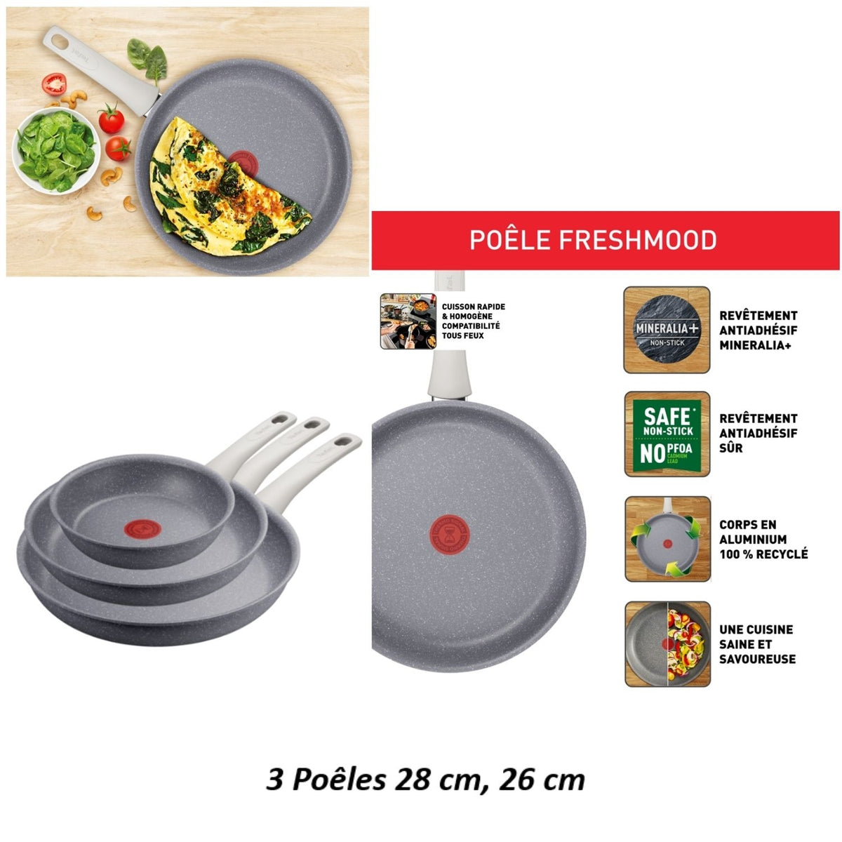 Tefal Set de cuisson Freshmood