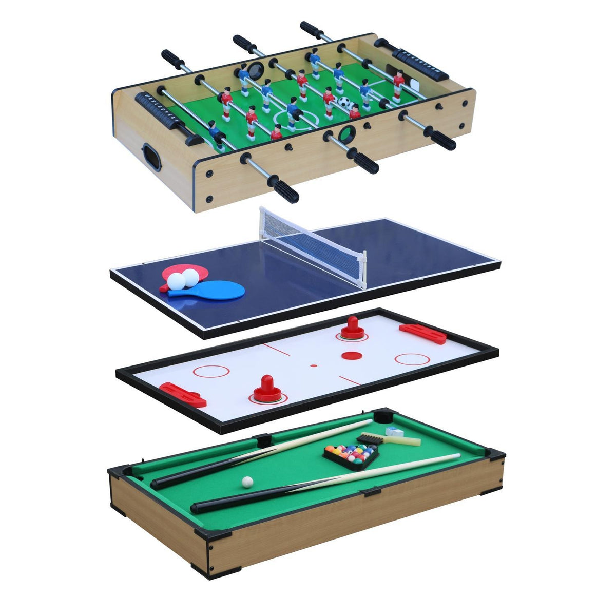 Toplife Table de Jeux 4 en 1