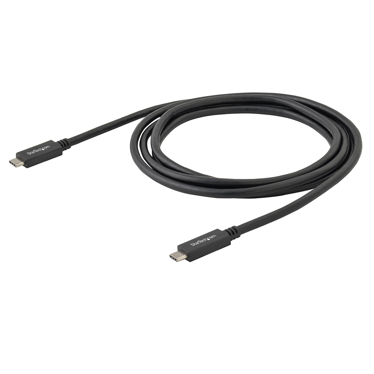 StarTech.com Câble USB-C de 2m, USB 5Gbps, 60W (3A) Power Delivery, 4K 60Hz DP Alt Mode, Gaine TPE - Compatible Thunderbolt