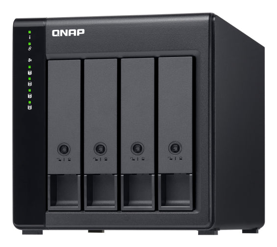 QNAP TL-D400S Boîtier de disques de stockage Boîtier disque dur/SSD Noir, Gris 2.5/3.5"