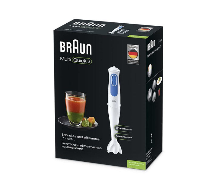 Braun MQ 3000 Smoothie 0,6 L Mélangeur par immersion 700 W Bleu, Blanc