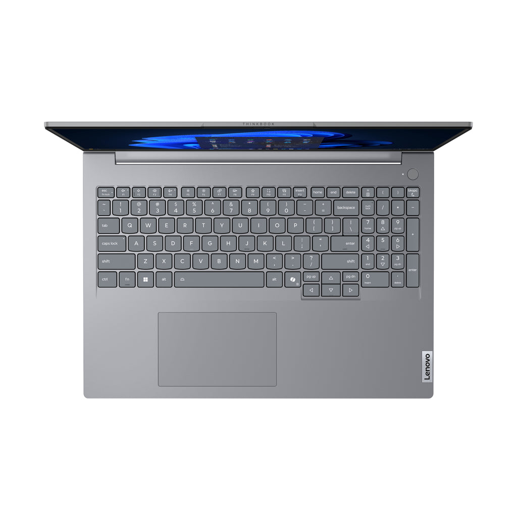Lenovo ThinkBook 16 G9 AHP AMD Ryzen™ 7 250 Ordinateur portable 40,6 cm (16") WUXGA 32 Go DDR5-SDRAM 1 To SSD Wi-Fi 7 (802.11be) Windows 11 Pro Allemand Gris