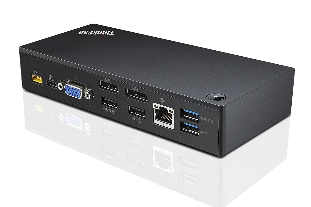 Lenovo 40A90090DK station d'accueil Avec fil USB 3.2 Gen 1 (3.1 Gen 1) Type-C Noir