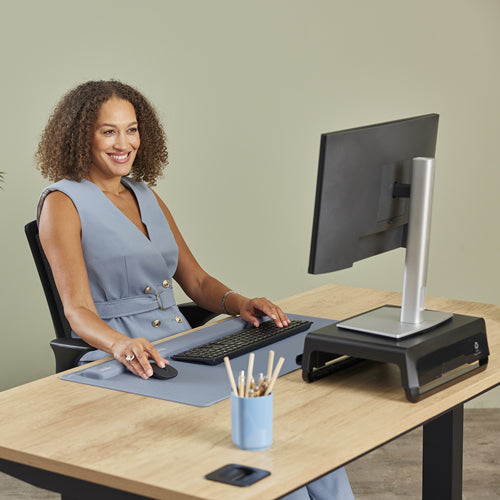 Fellowes Breyta repose-poignet Silicone Bleu clair