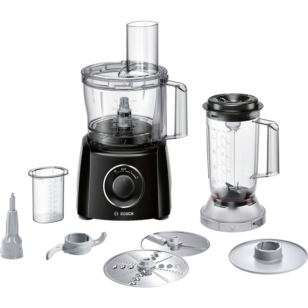 Bosch Bosch MCM3201B robot de cuisine 800 W 2,3 L Noir, Transparent