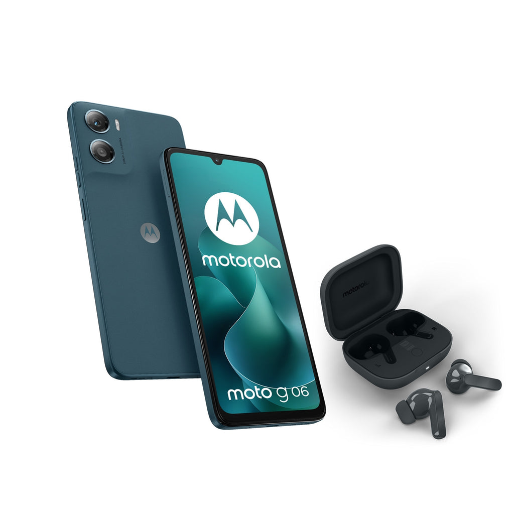 Motorola Pack smartphone g06 128 Go Bleu + écouteurs moto buds bass