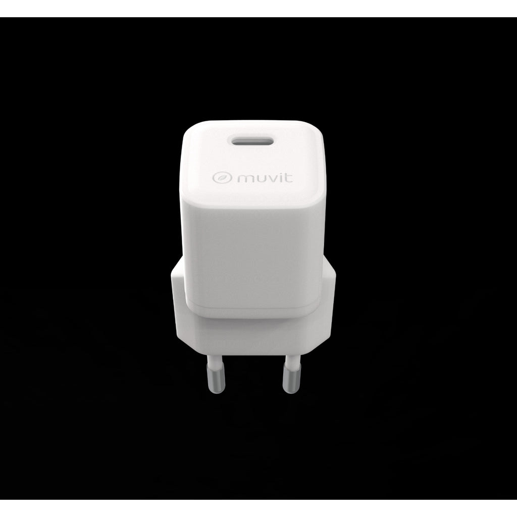 Muvit Chargeur USB-C 30W GaN Blanc (MWACC0030)