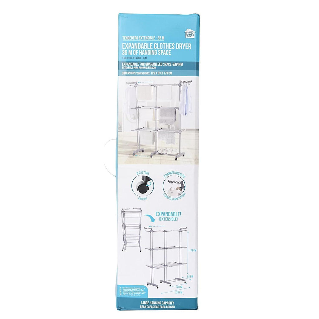 Etendoir Extensible et Pliable Gris